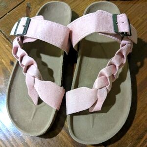 Brand New Rose Braided Sandals